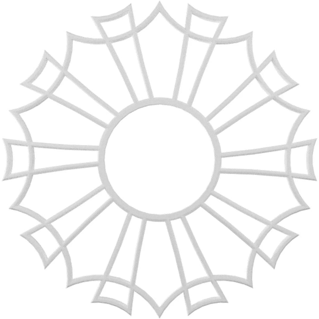 38x22OD x 13 3/8x22ID x 1x22P PVC Pierced Ceiling Medallion D422422