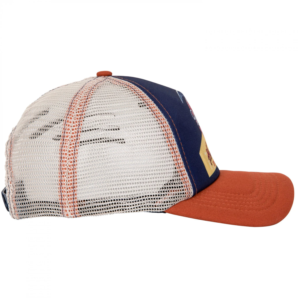 Vintage Label Mesh Back Snapback Hat N3088