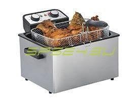 Double 5L 3000W Stainless Steel Deep Fryer Y71385
