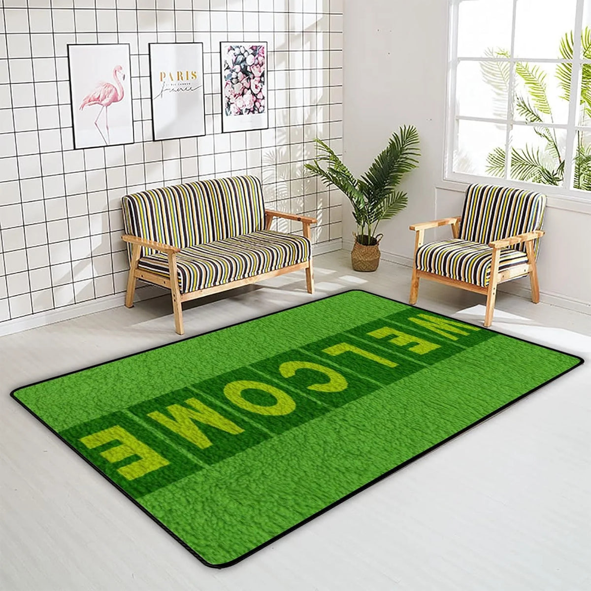 5'3" x 4' Area Rug B919