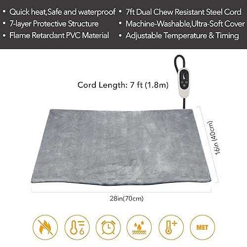 Pet Heating Pad 16 x 18 with Chew Resistant Cord Q1089