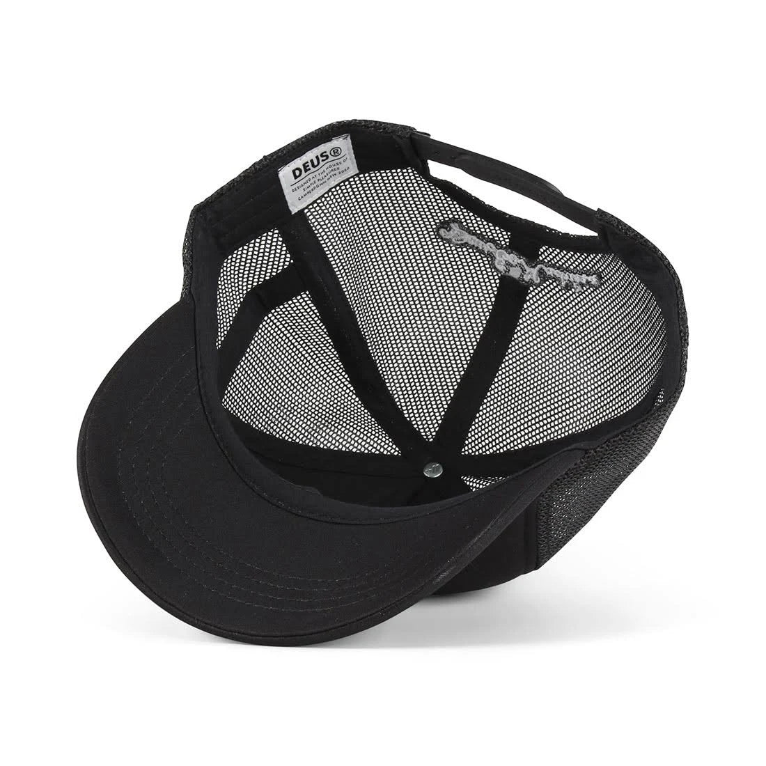 Black Curvy Trucker Cap C962397