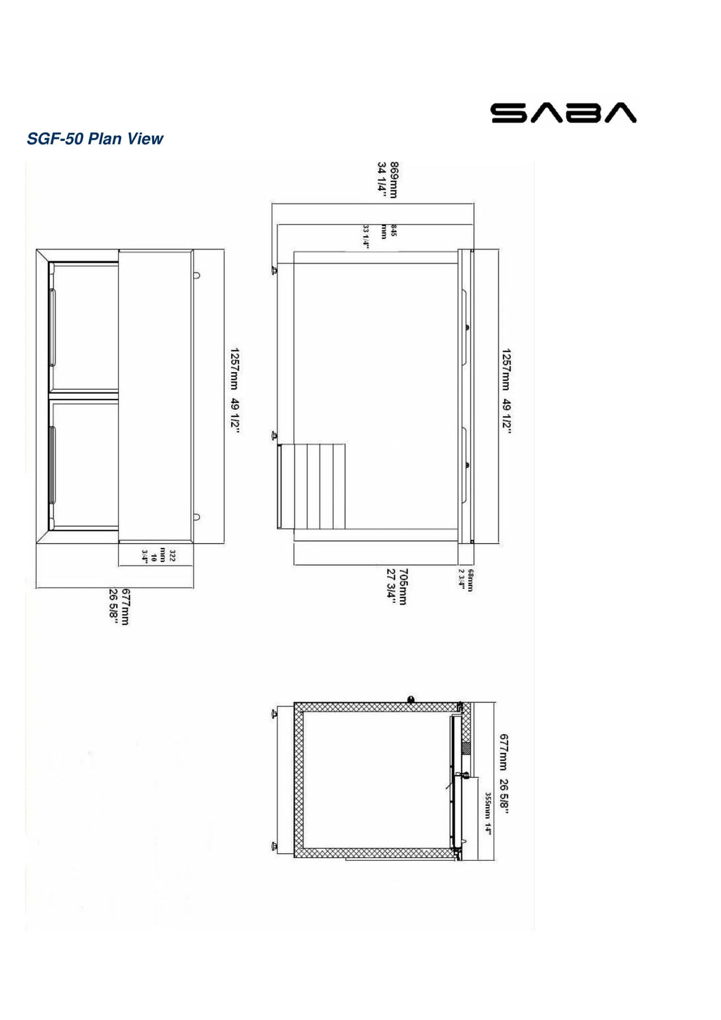 50" Glass Froster H6378