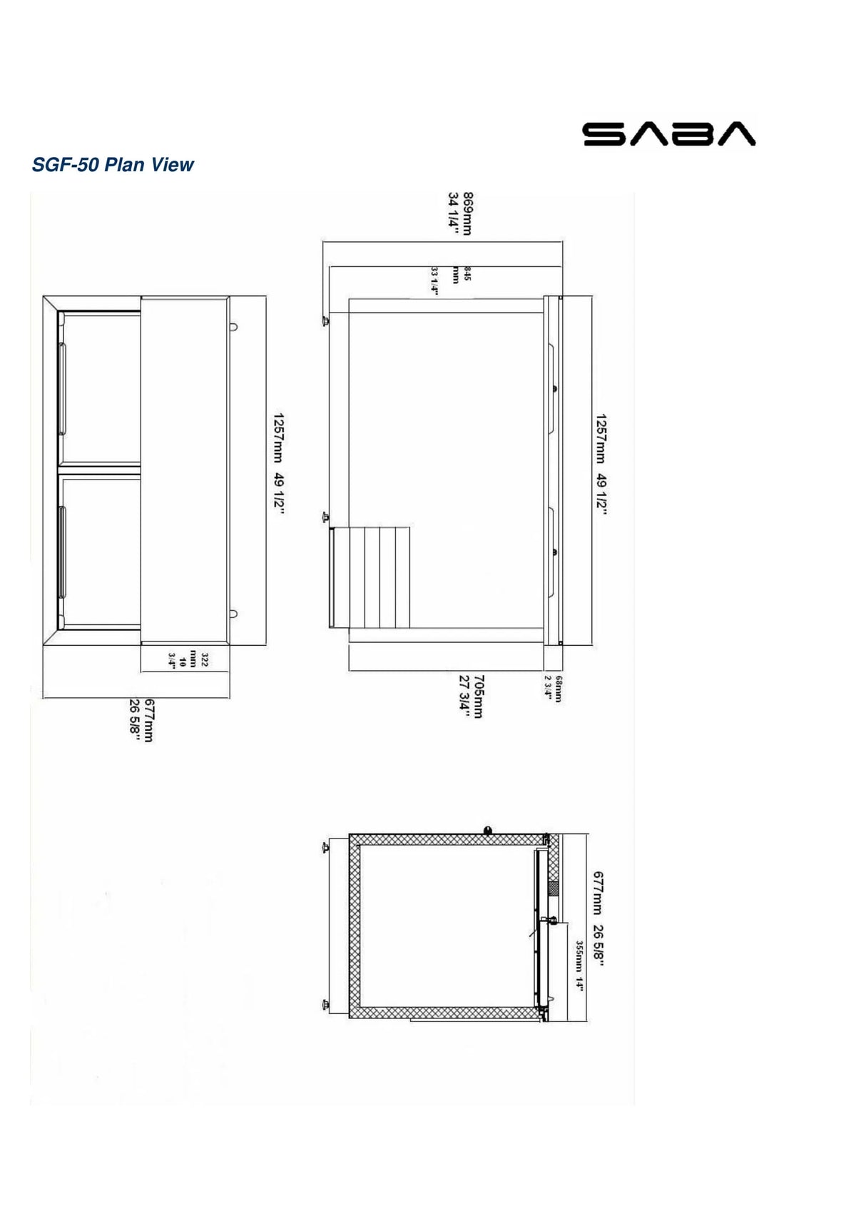 50" Glass Froster H6378