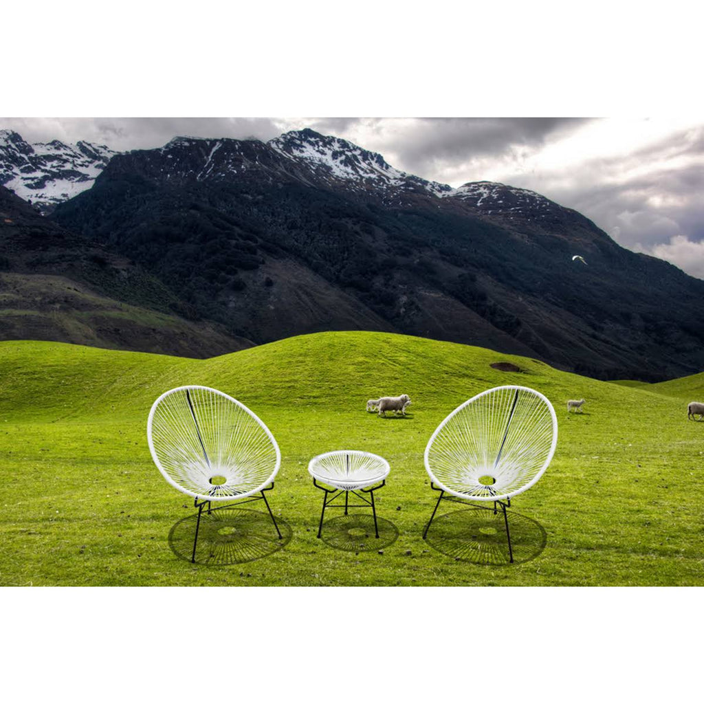 Jet Black 3-Piece Chat Set B444956