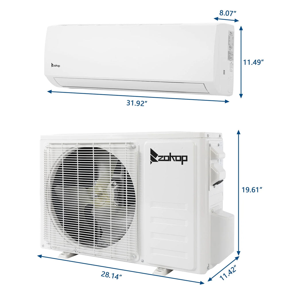 9000 BTU Wifi Enabled Mini Split Air Conditioner & Heater D86683