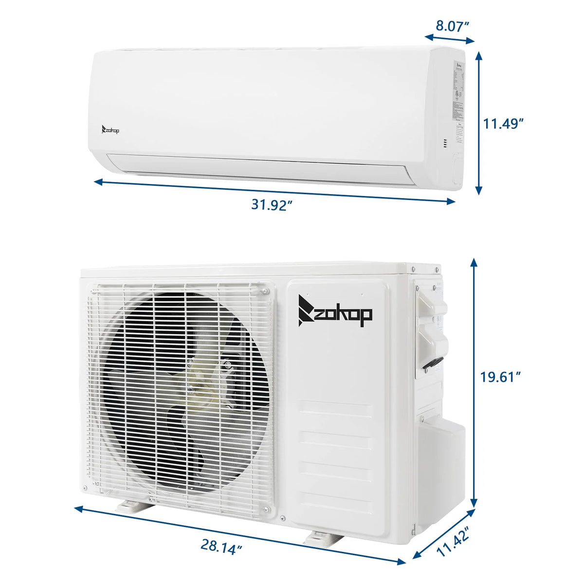 9000 BTU Wifi Enabled Mini Split Air Conditioner & Heater D86683