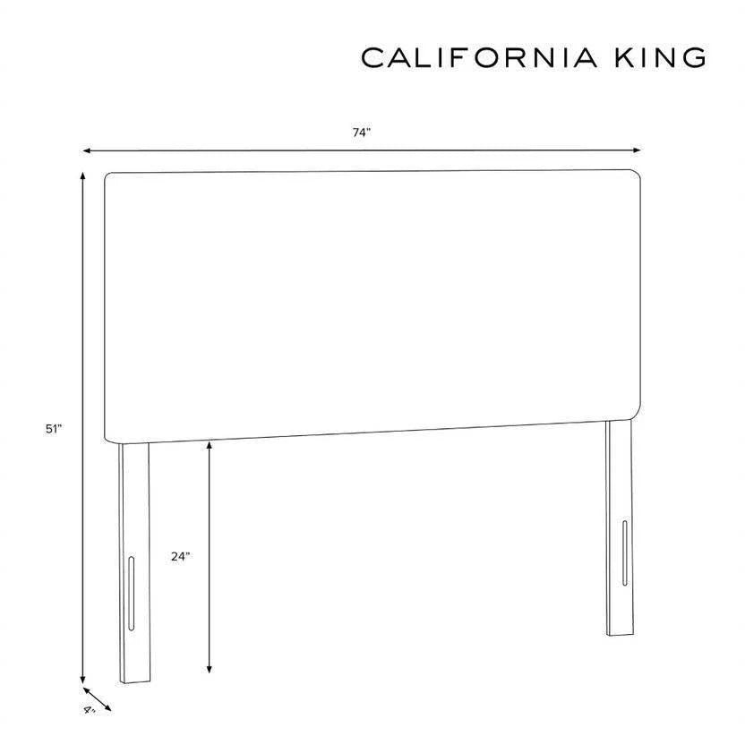 California King Blue Plaid Headboard X922