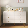 White 6 Drawer Dresser U2176