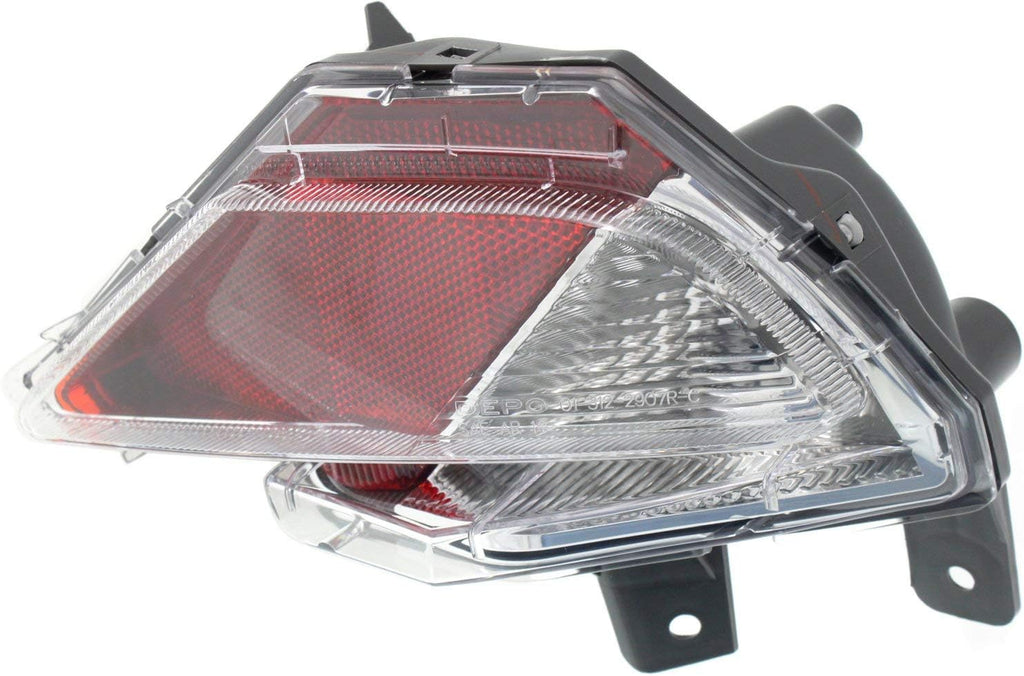 Tail Light Set of 2 Clear Red Lens Halogen Y131236