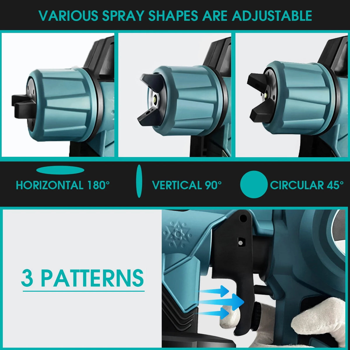 800W Electric HVLP Paint Sprayer W71876