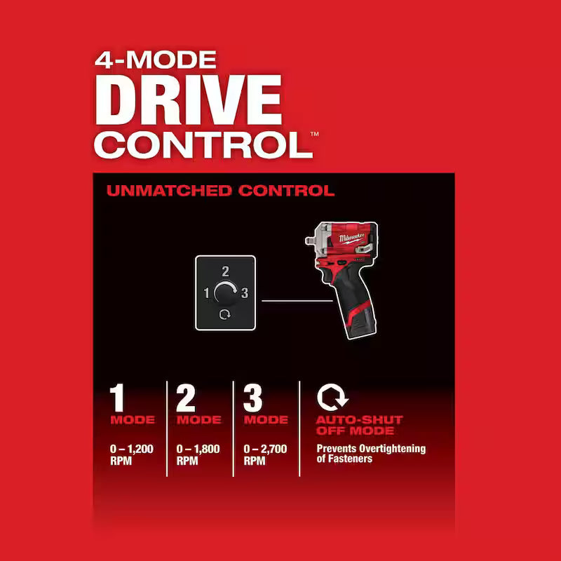 12V Cordless 3/8 in. Impact Wrench, Right Angle Impact Wrench, High Speed Ratchet & Die Grinder F273