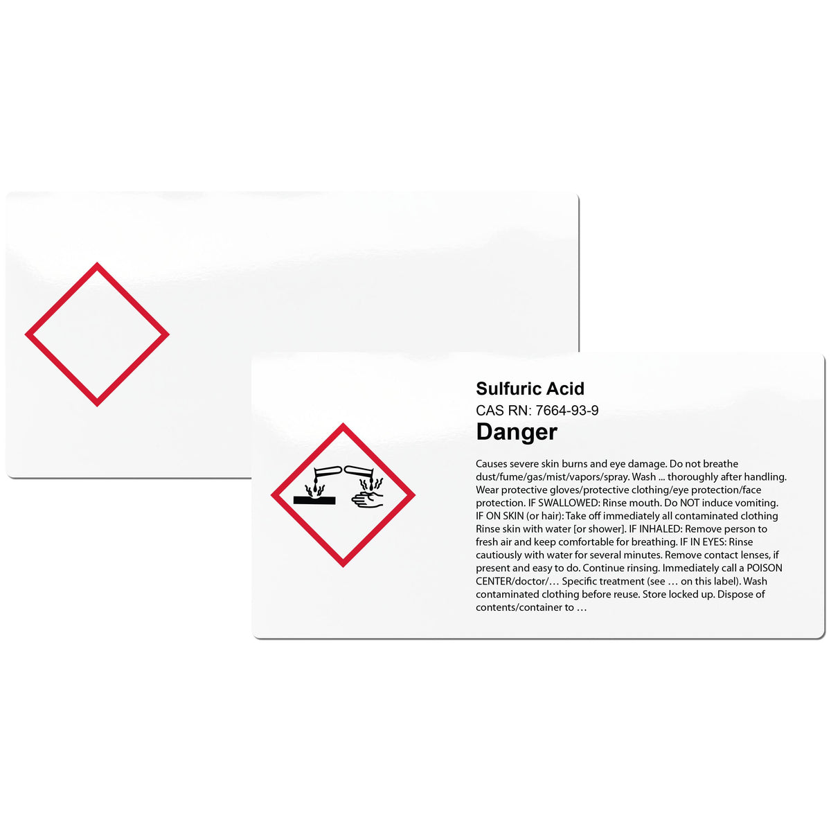GHS Chemical Labels 4-Inch x 2-Inch P689