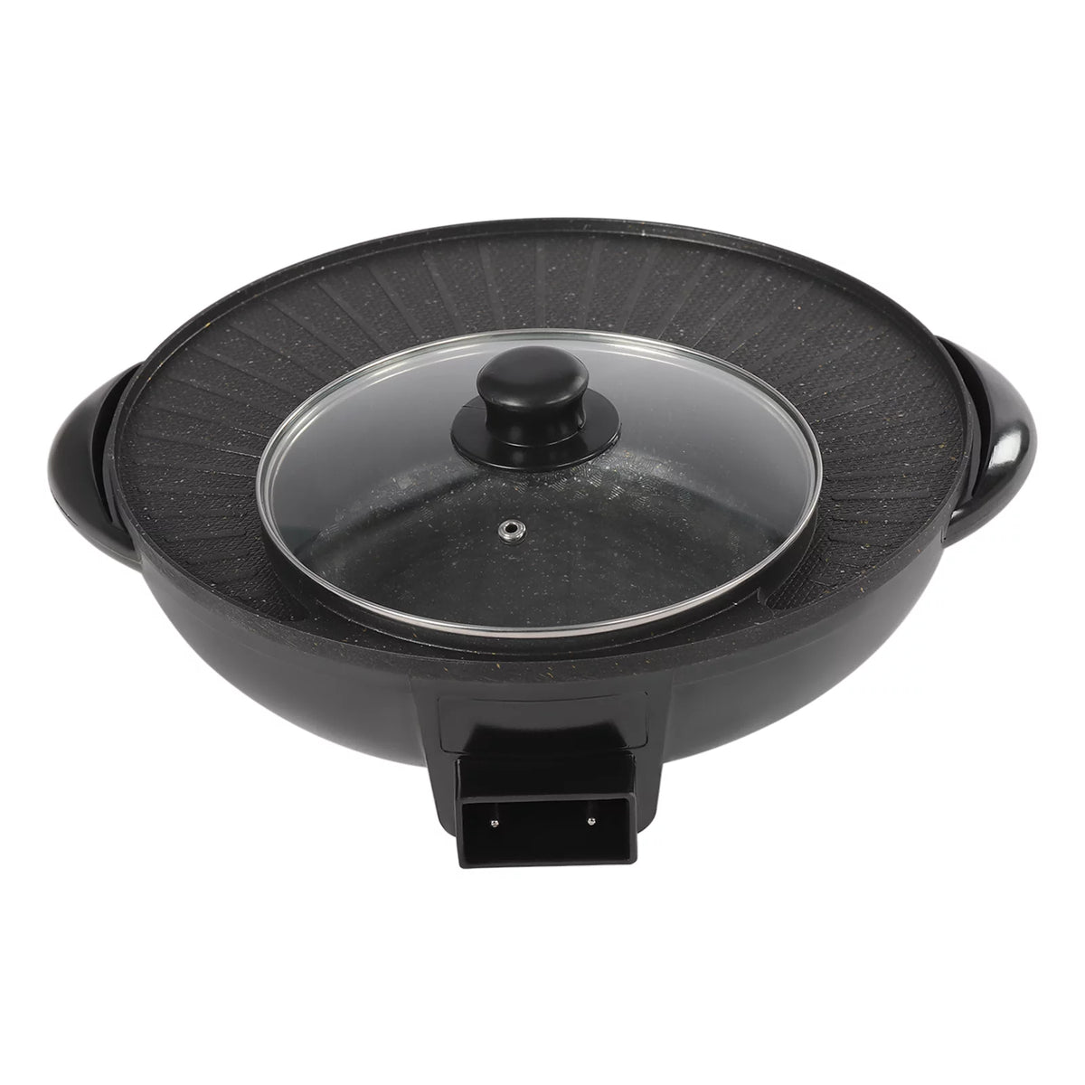 2 in 1 Electric Hot Pot Grill Cooker 1350W H93656
