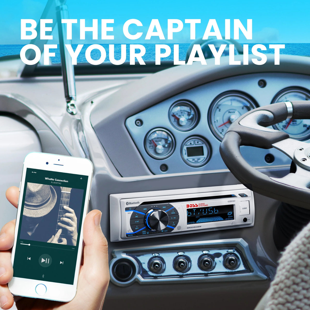 Marine Receiver and 6.5 Inch Full Range Speakers L433