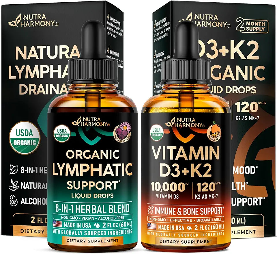Organic Lymphatic & Vitamin D3 K2 Drops D3451