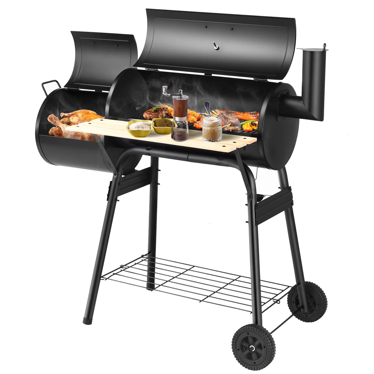 Charcoal BBQ Grill Smoker E446854