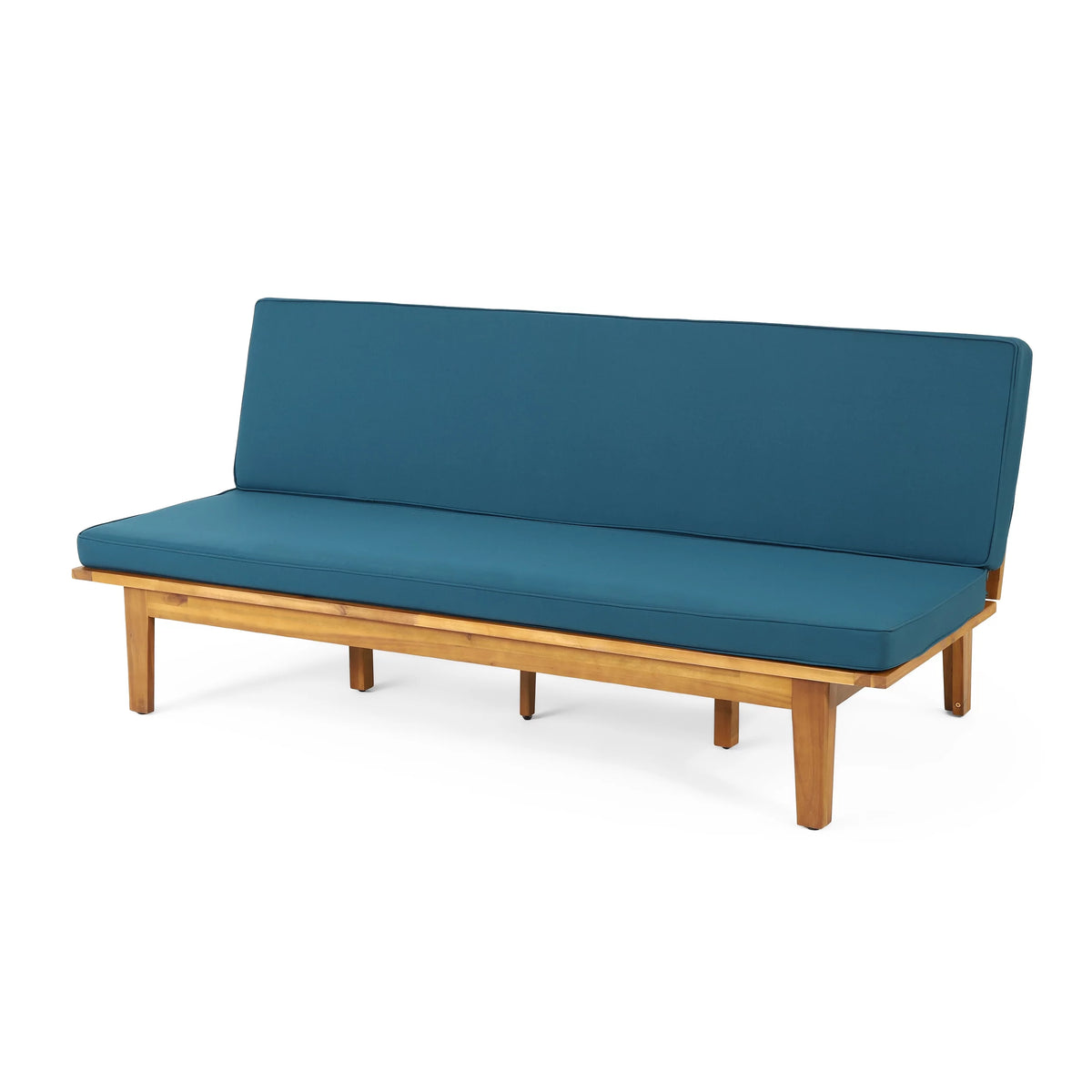 Acacia Wood Convertible Daybed with Cushion P89822