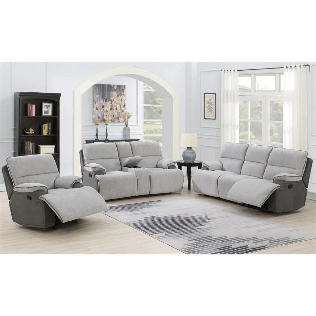 Light Gray Fabric Recliner Chair J272984