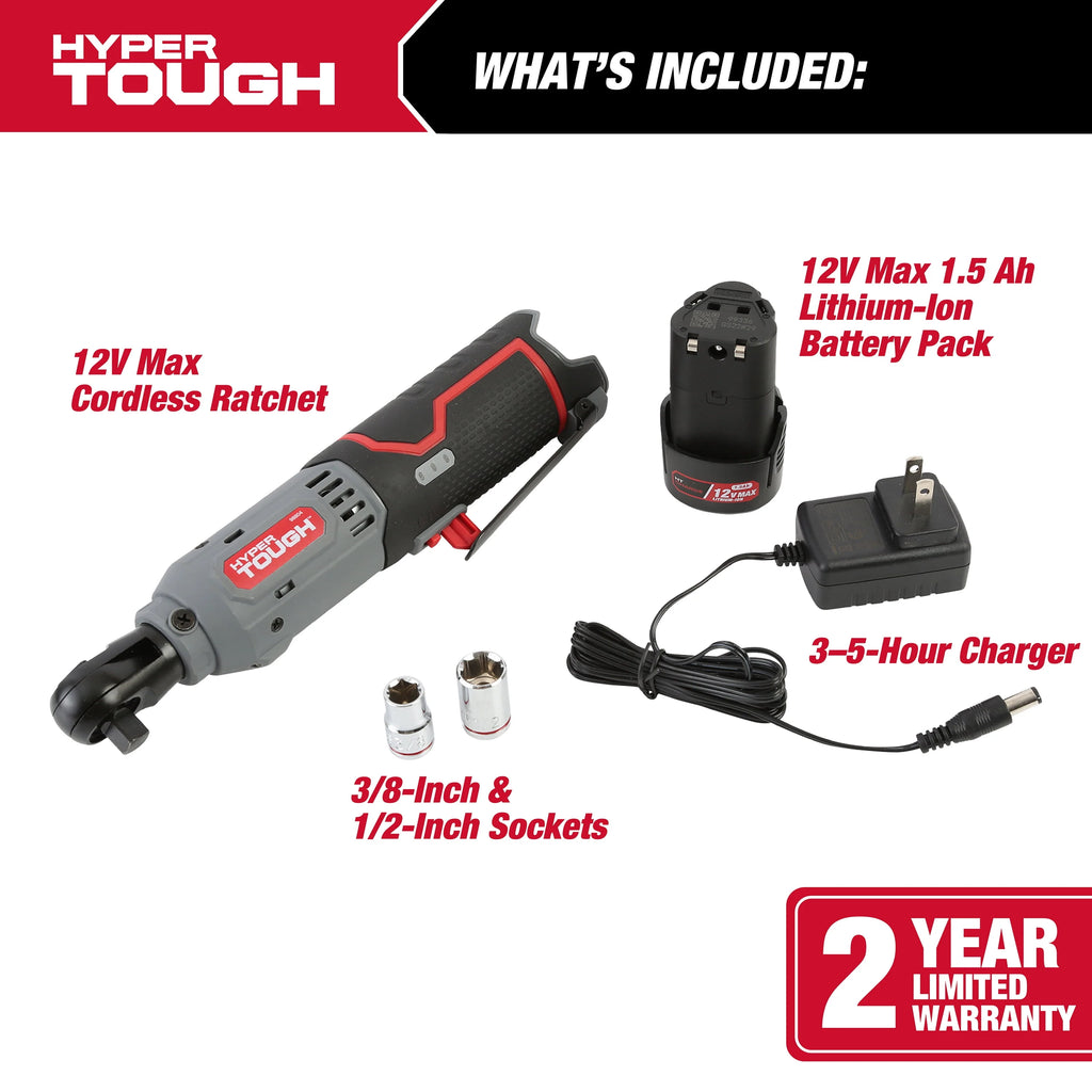 12V Max Lithium-Ion Cordless 3/8-Inch Ratchet with Battery and Charger J564475