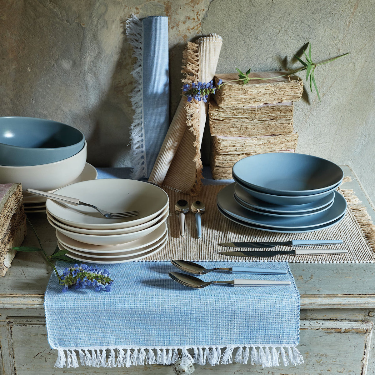 Light Blue 22cm Soup Plate N356