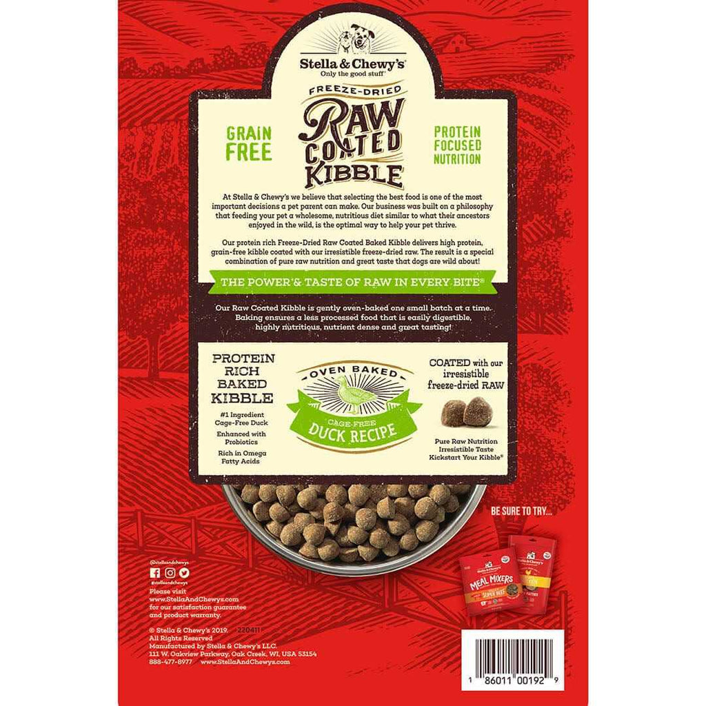 Duck Raw Coated Kibble Dog Food X707