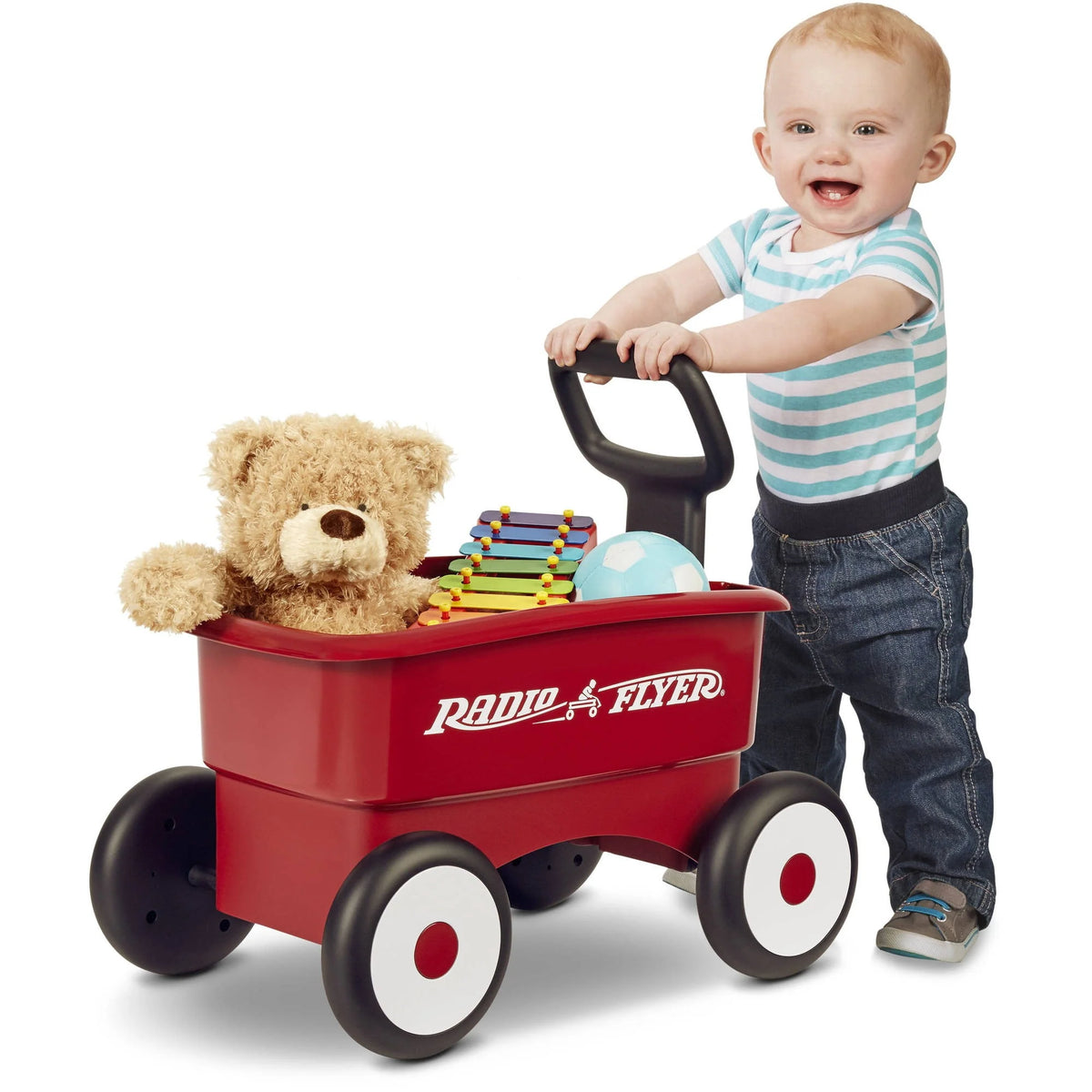 Red 2-in-1 Push Walker Wagon B249623