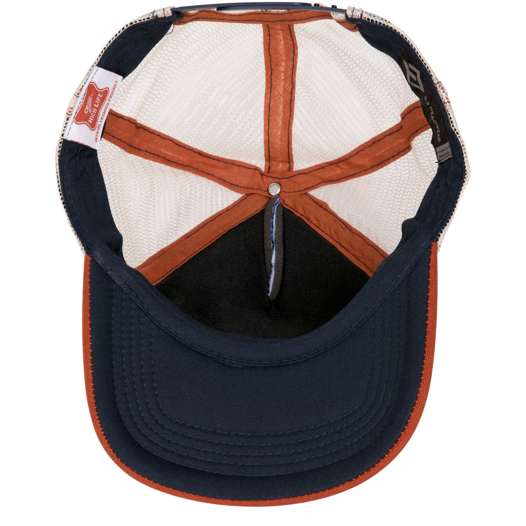 Vintage Label Mesh Back Snapback Hat N3088