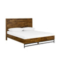 Brown Wooden Low Profile Queen Bed C795619