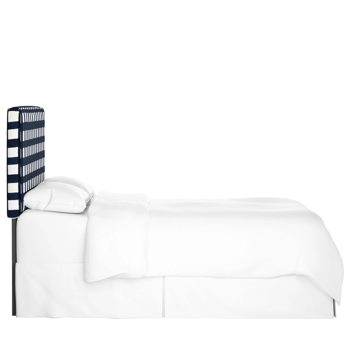 California King Blue Plaid Headboard X922