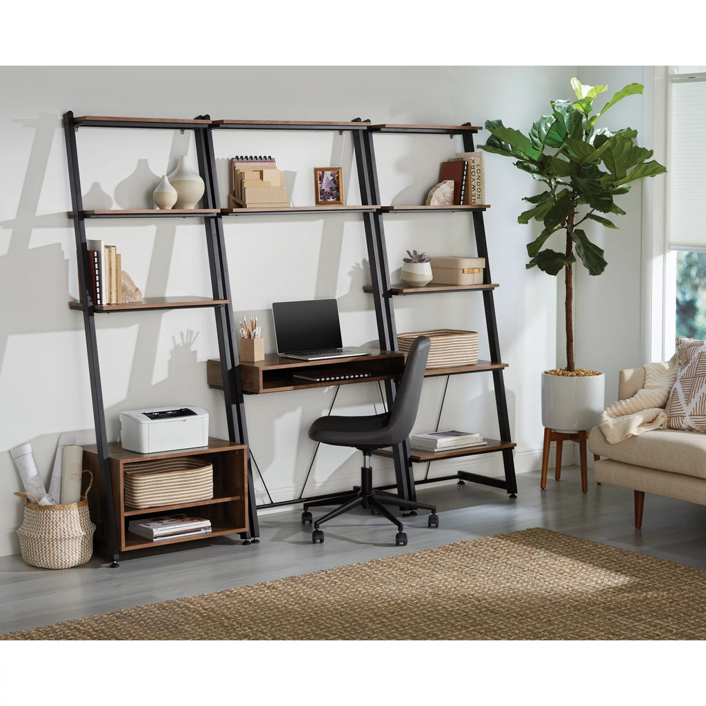 35"W Leaning Computer Desk K39721