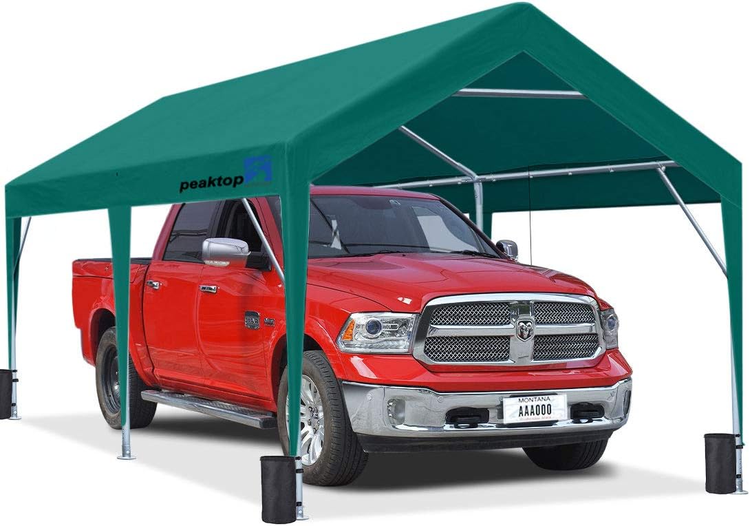 10 x 20 ft Heavy Duty Carport Car Canopy Portable Garage Tent Boat Shelter Z69829