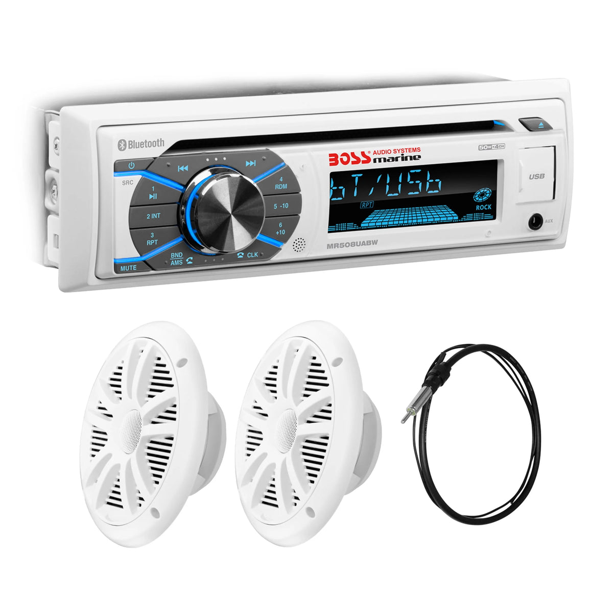 Marine Receiver and 6.5 Inch Full Range Speakers L433