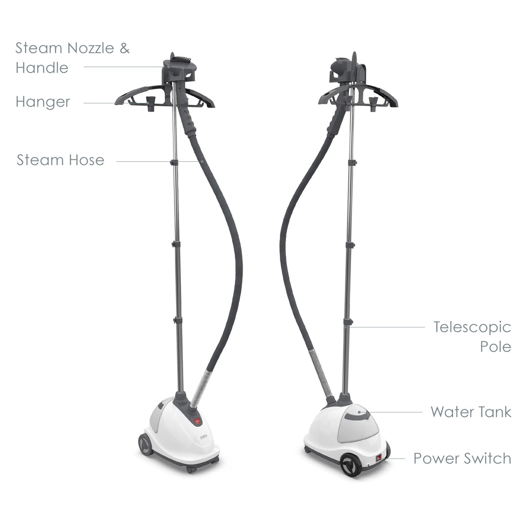 Standing Steamer with Garment Hanger and Fabric Brush S2601