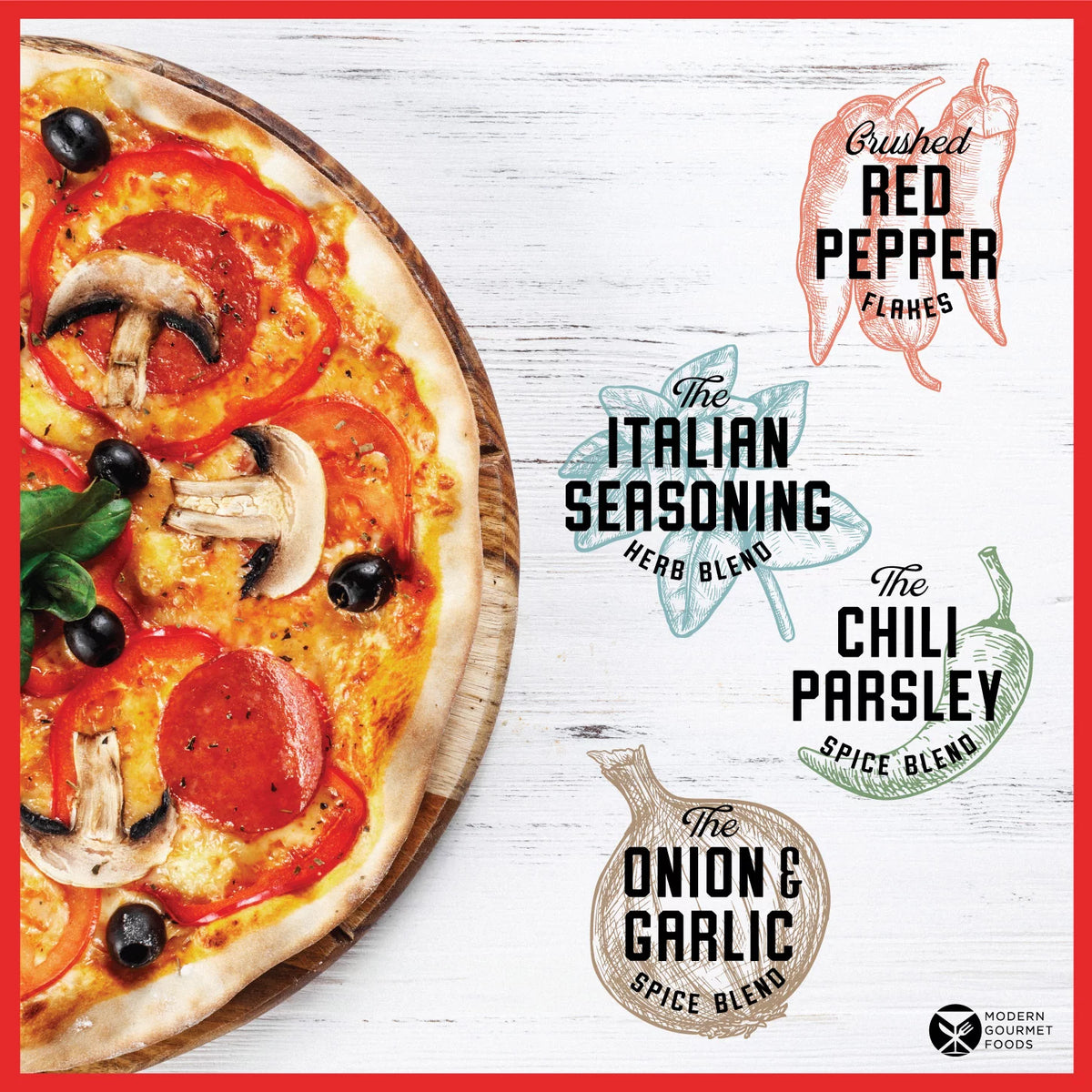 Pizza Seasoning Gift Set 4-Pack R2502