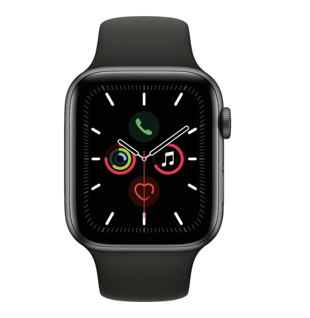 Restored Apple Watch GPS+Cellular 44mm Space Gray Case & Black Sport Band Y84970