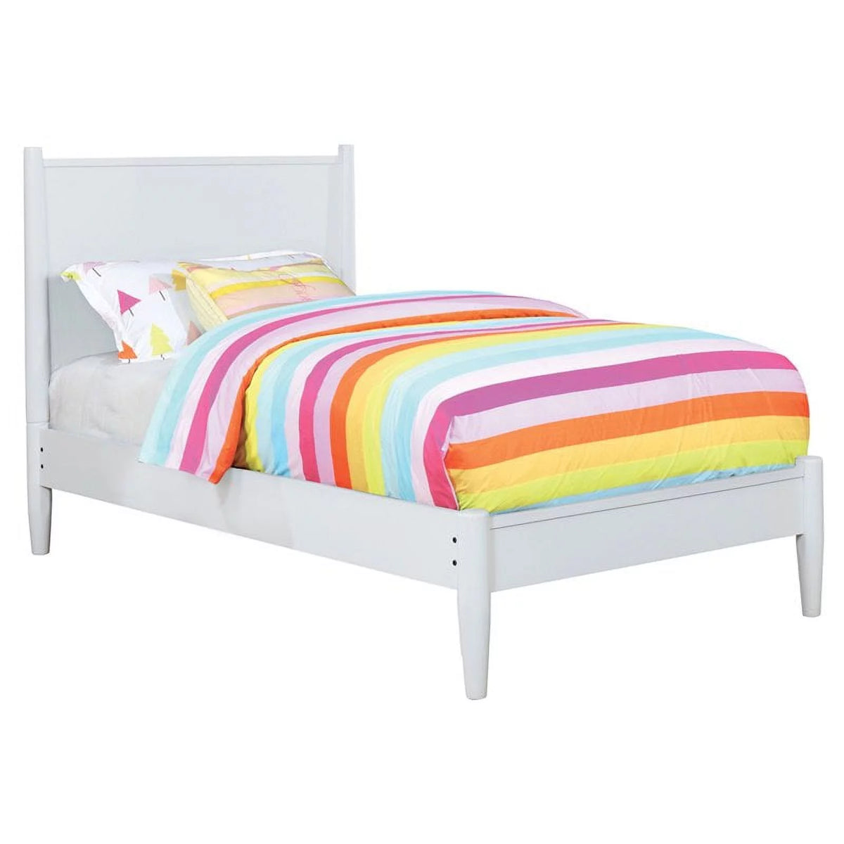 White Twin Platform Bed G6832