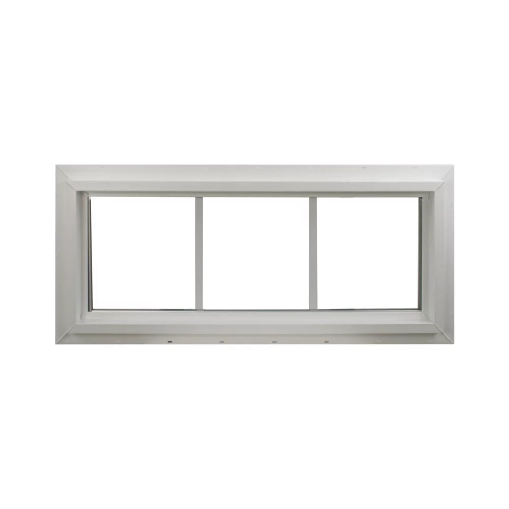 Transom Window 30" x 10" with Grids Vinyl Low-E Glass Y105