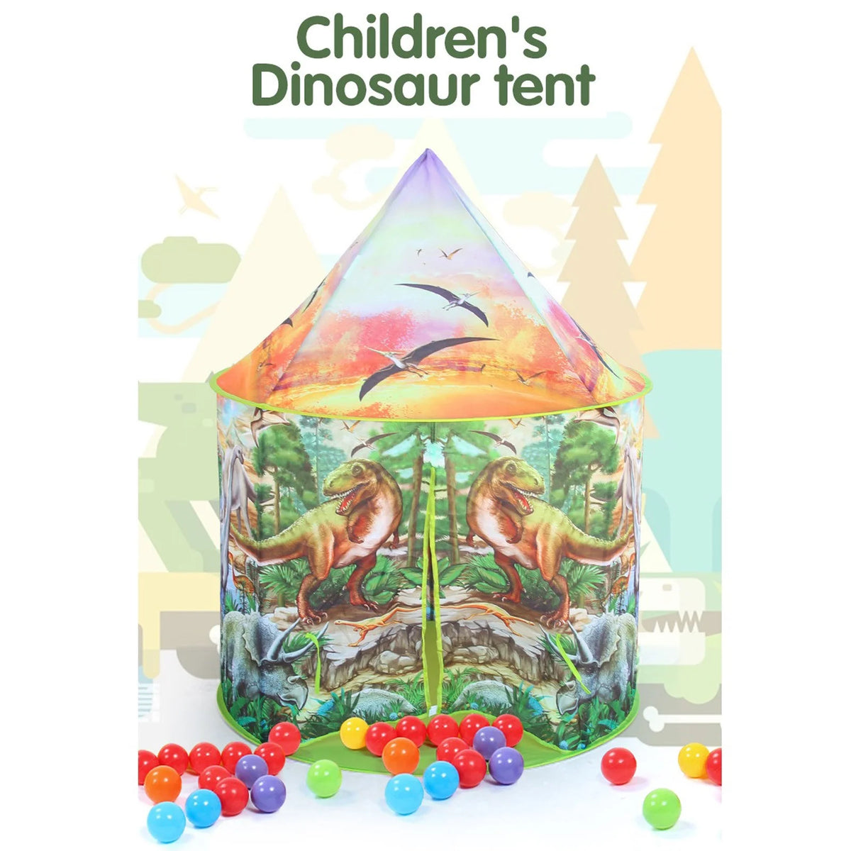 Dinosaur Pop Up Kids Tent with Roar Button N2936