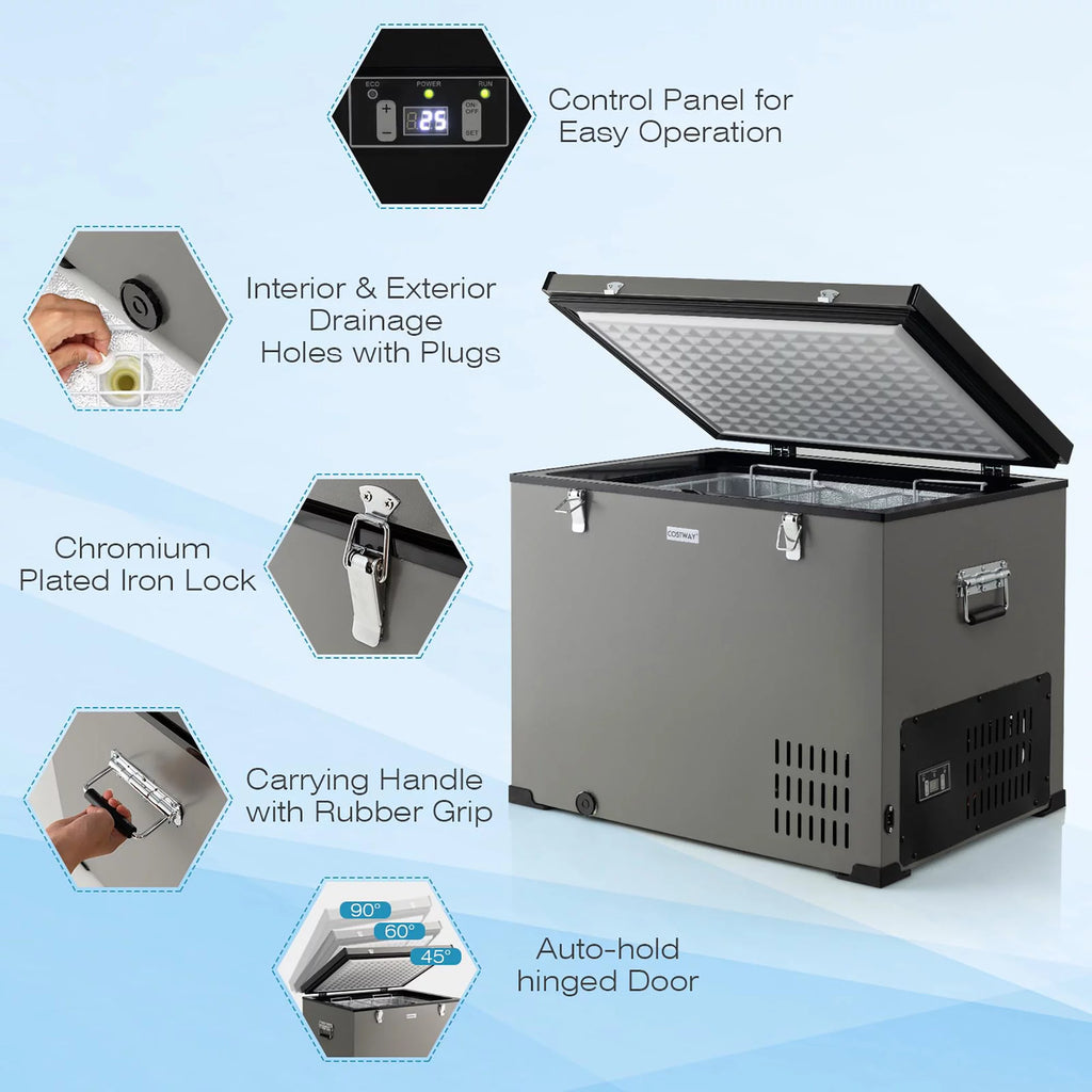 90 QT Portable Car Refrigerator with Compressor L913